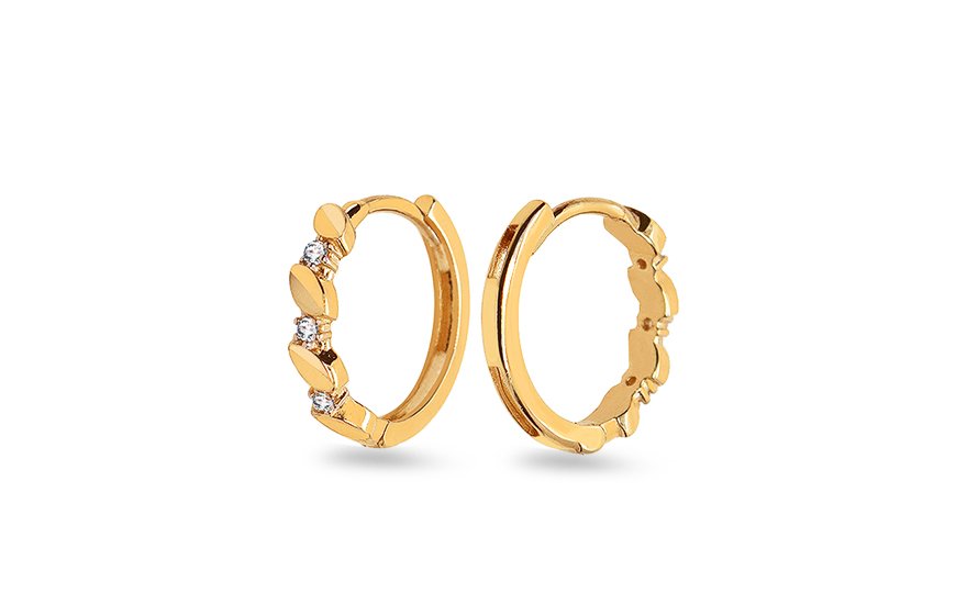 Gold earrings for women